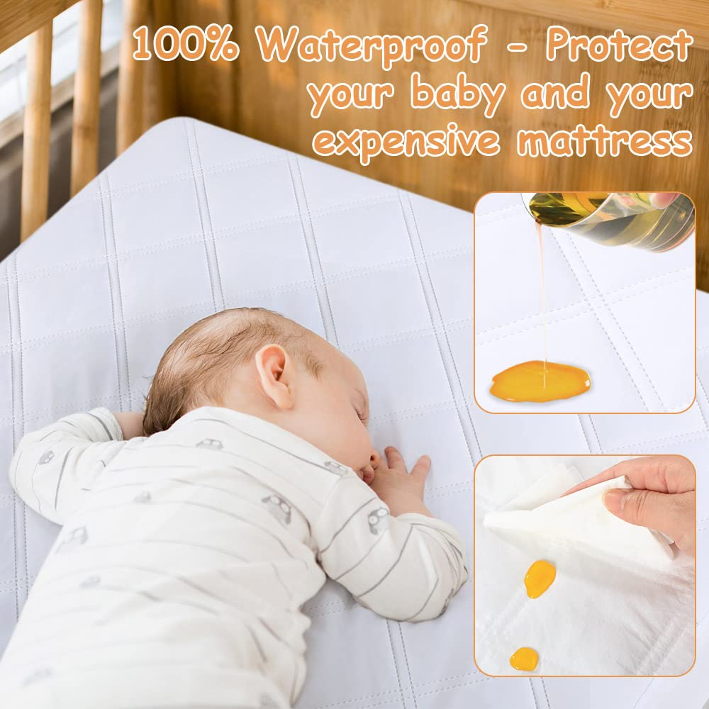 Detalle 2 de Yoofoss Pack and Play Mattress Protector Sheets, 39 x 27 Inch