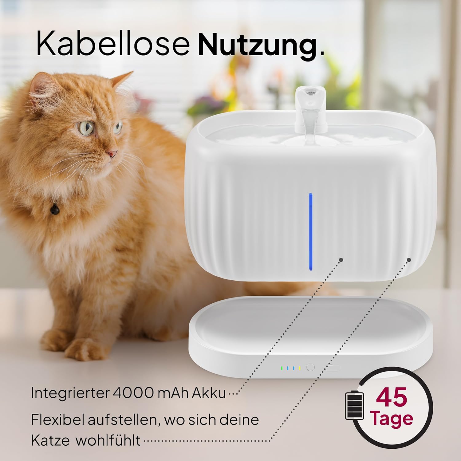 Detalle 1 de Pretty Paw Pure Flow Max Katzenbrunnen 3L 🐾