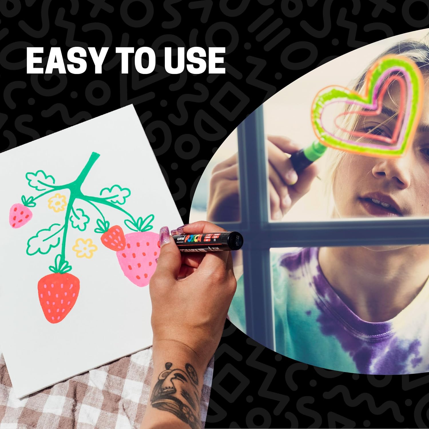 Detalle de POSCA Acrylic Paint Markers, 3M Fine Point