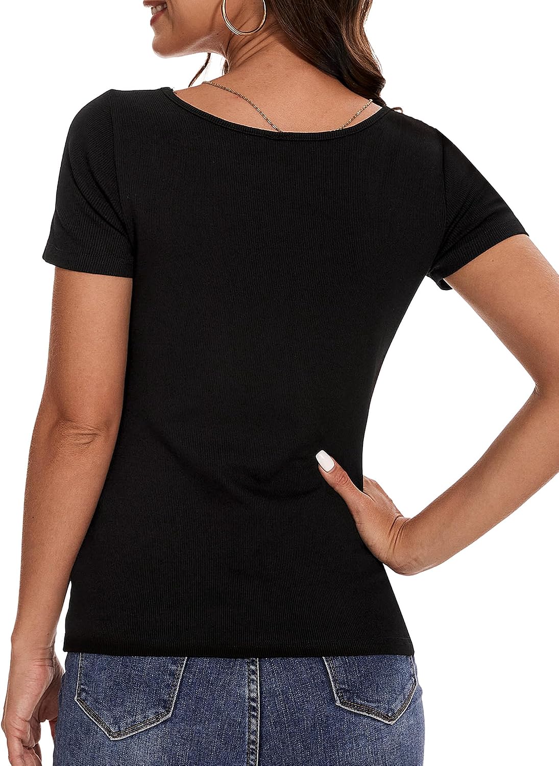 Thumbnail 4 de Aottori Camiseta Básica Mujer Verano