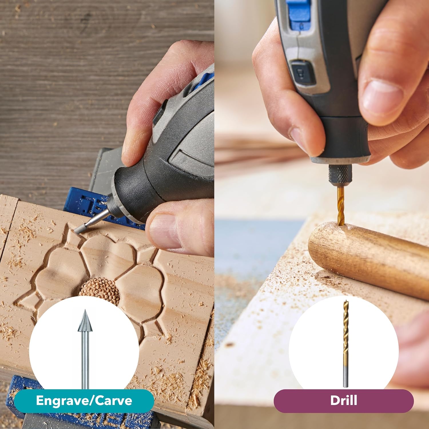 Thumbnail 6 de Dremel 8240 Cordless Rotary Tool 12V 2Ah Kit – variable speed 5,000–35,000 RPM with 45 accessories