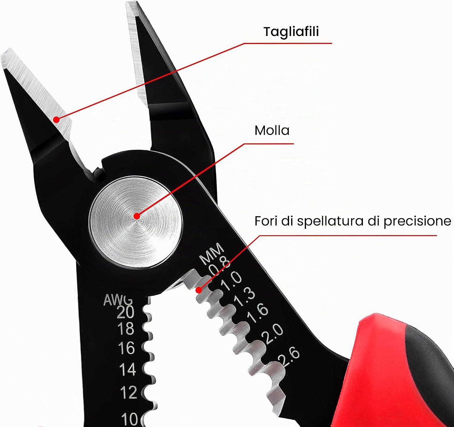 Thumbnail 5 de KAIWEETS 2 in 1 Pinza da Taglio Diagonale 20 AWG