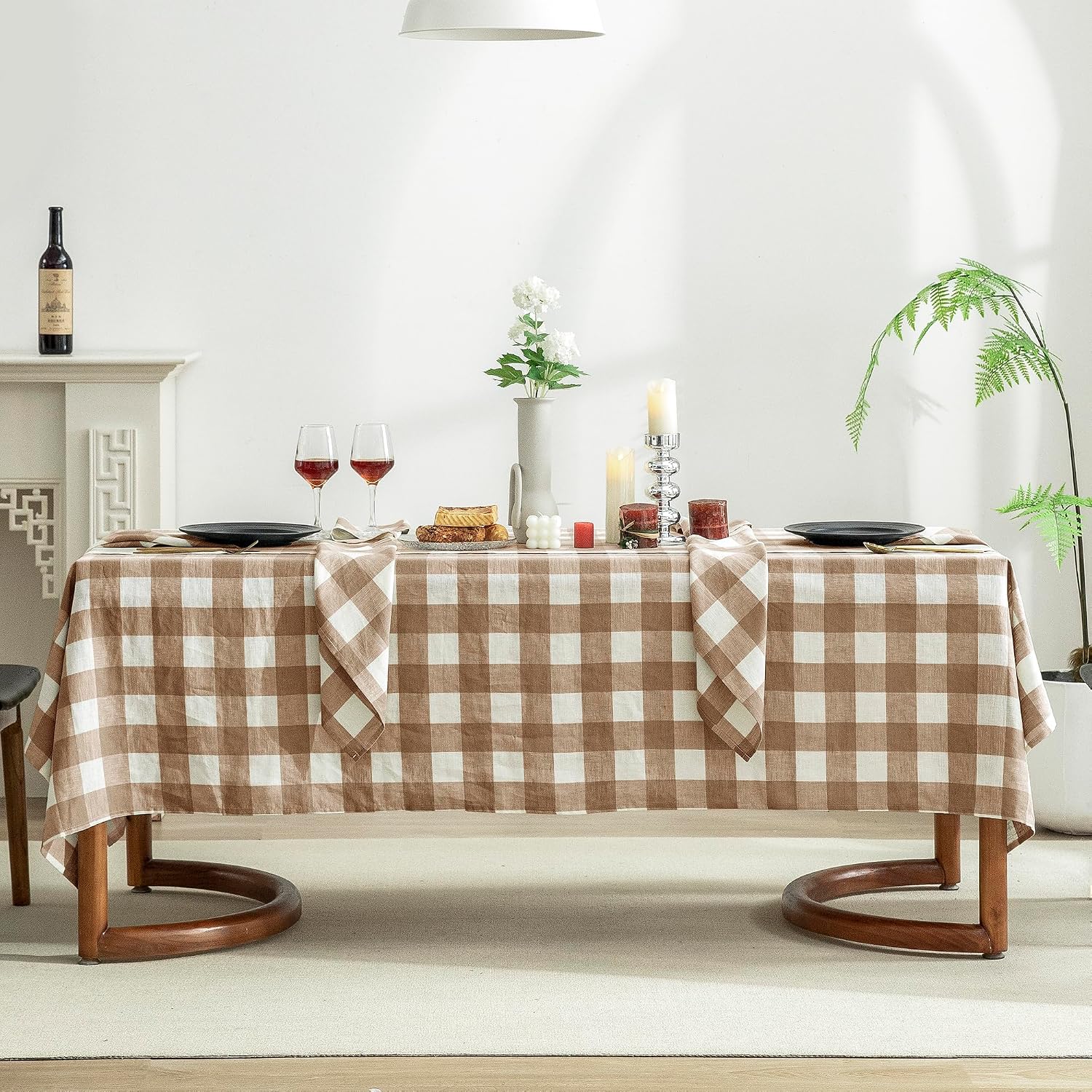 Detalle de EVERLY Linen Tablecloth 60x108 in ๐ฝ