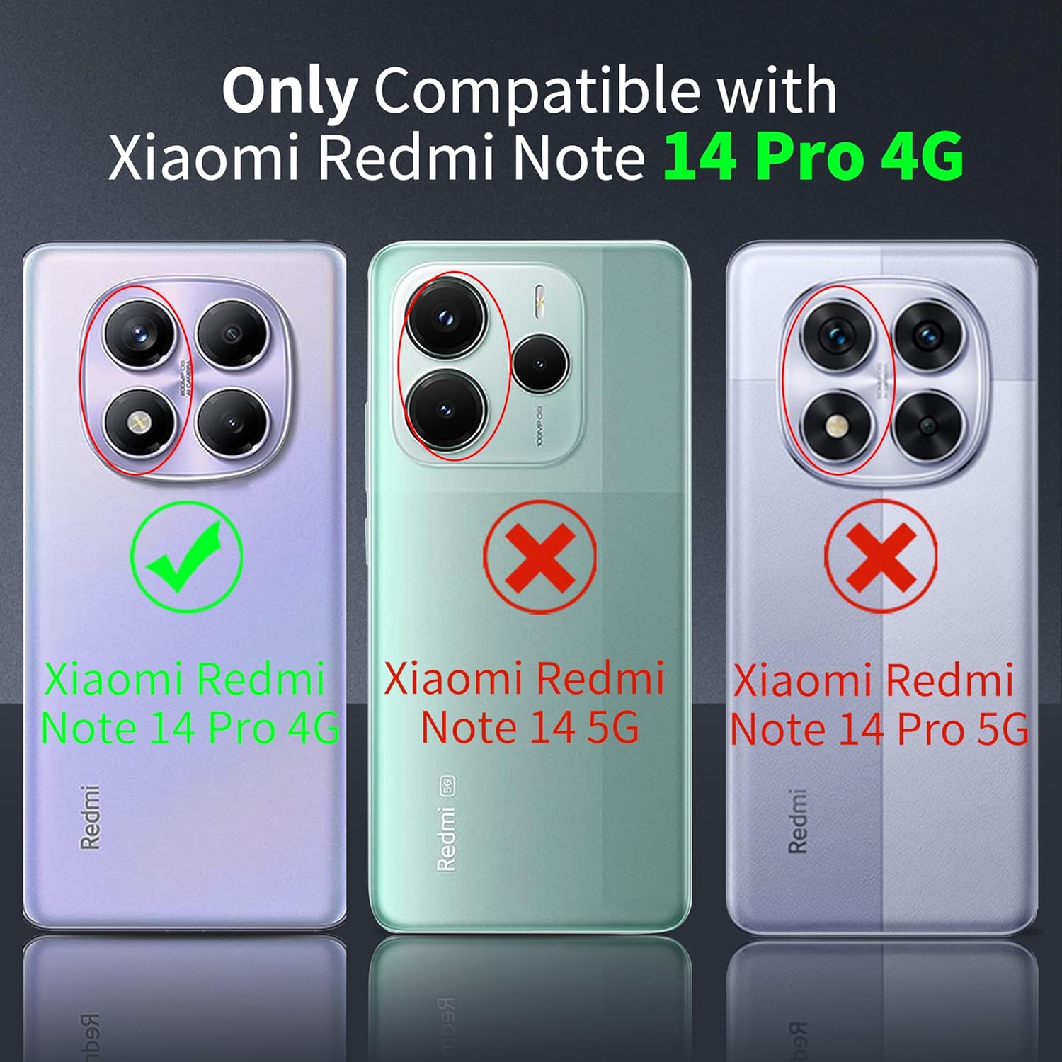 Thumbnail 1 de Tentoki Transparenthülle für Xiaomi Redmi Note 14 Pro 4G – Anti‑Vergilbung, ultradünn, klare TPU