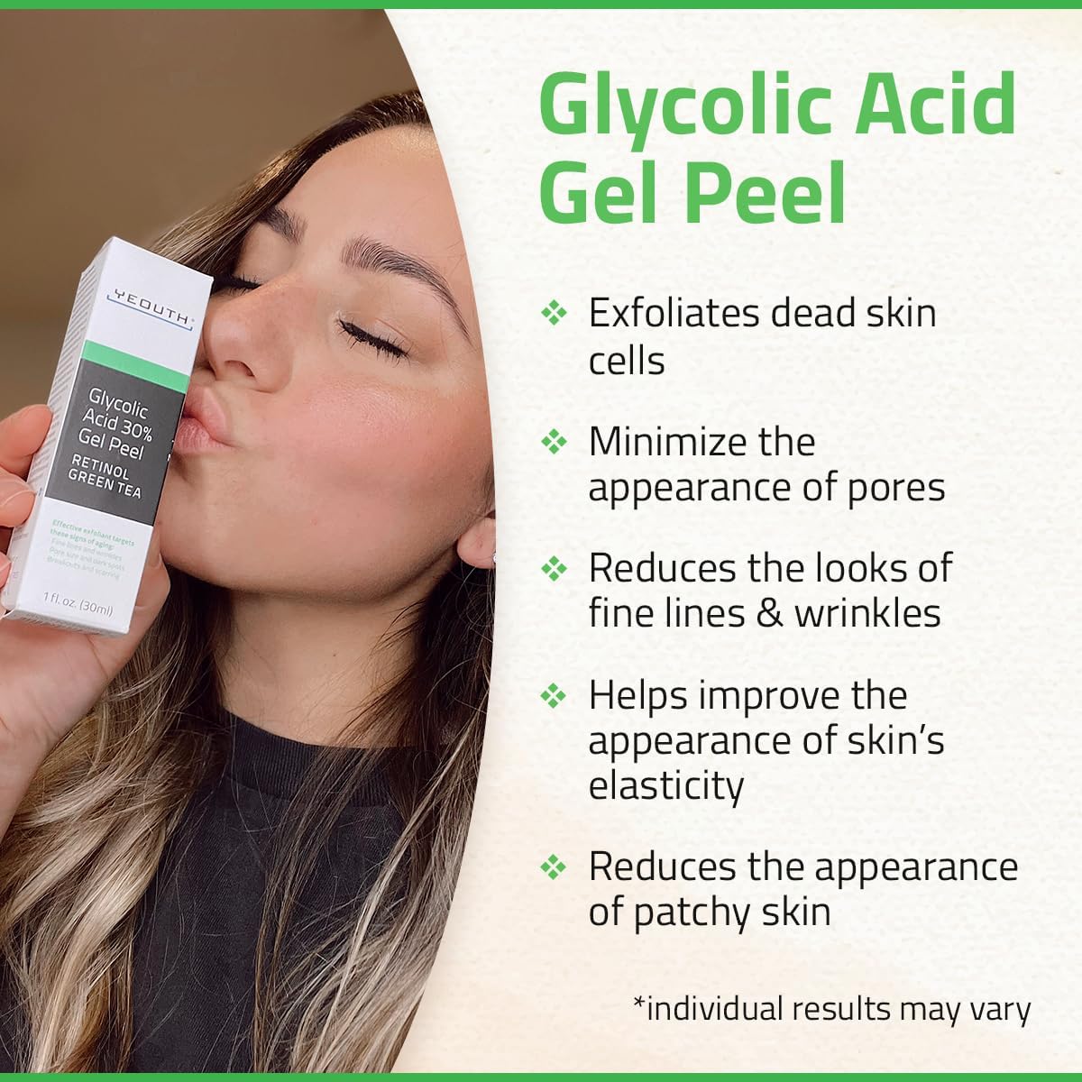 Detalle de YEOUTH Acido Glicolico peeling viso 30%