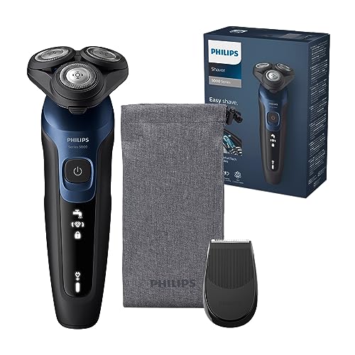 Detalle de Rasoio Elettrico Philips serie 5000 S5465/18 – Wet & Dry, rifinitore di precisione e custodia da viaggio