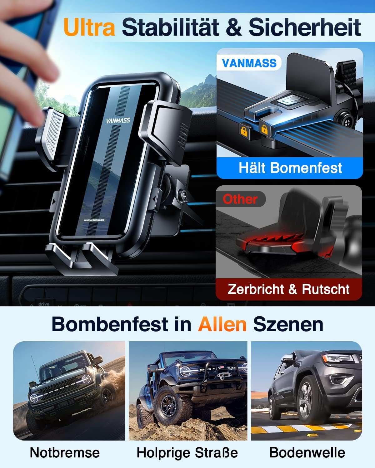 Thumbnail 5 de VANMASS 2026 Handyhalterung Auto 360°