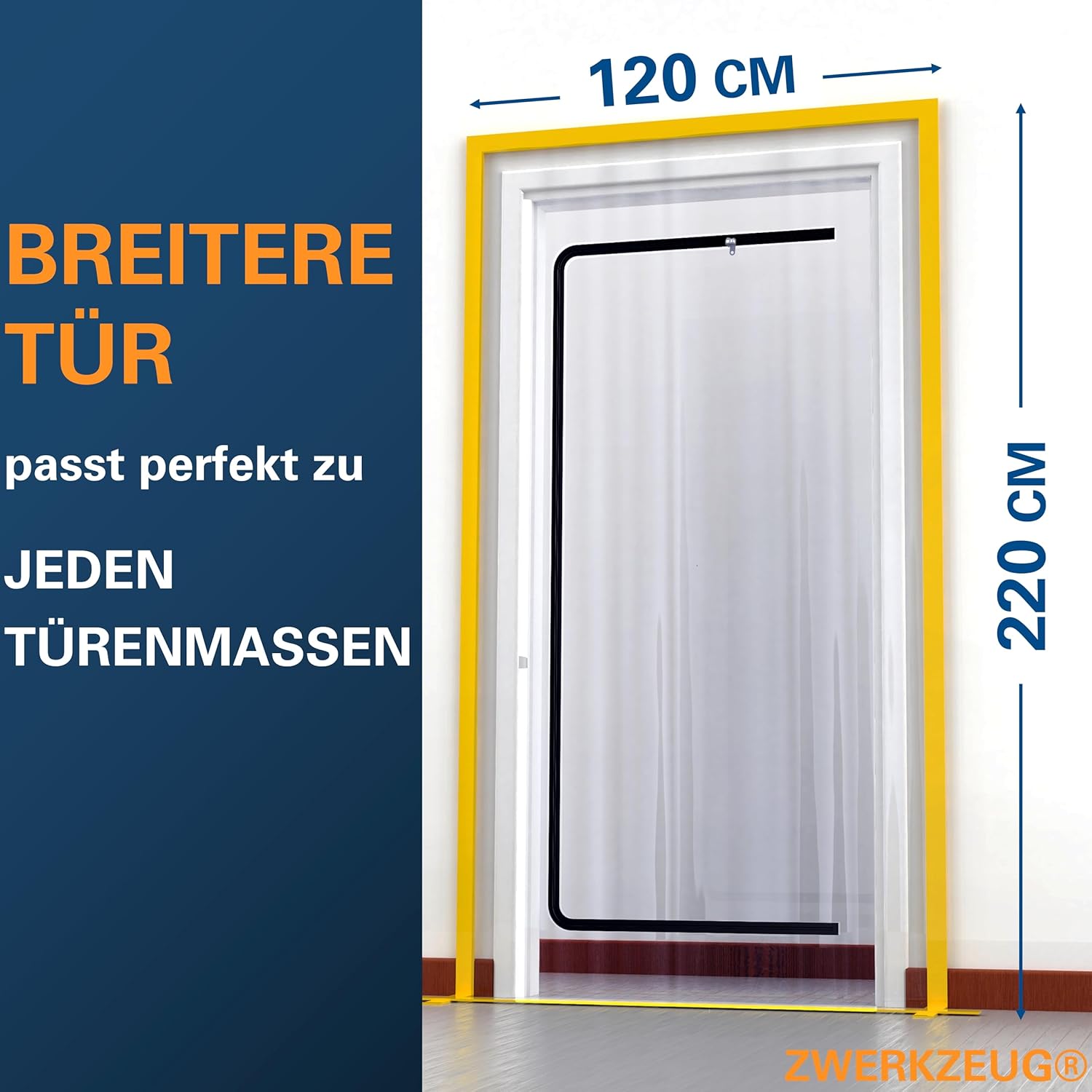 Thumbnail 2 de ZWERKZEUG Staubschutztür 220 x 120 cm Extra stark
