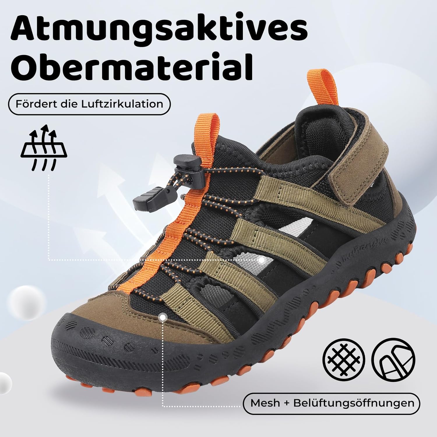 Thumbnail 3 de Mishansha Kinder Sandalen – Outdoor Trekkingsandalen, atmungsaktiv, Gr. 26–38 EU