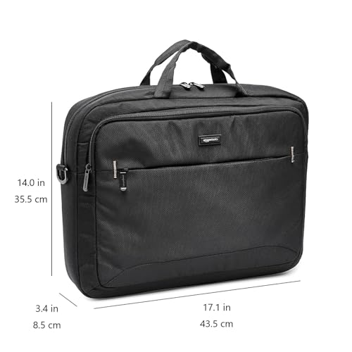 Thumbnail 7 de Amazon Basics Borsa a tracolla per laptop compatto: custodia imbottita e tasche accessorie per trasporto sicuro fino a 43,94 cm