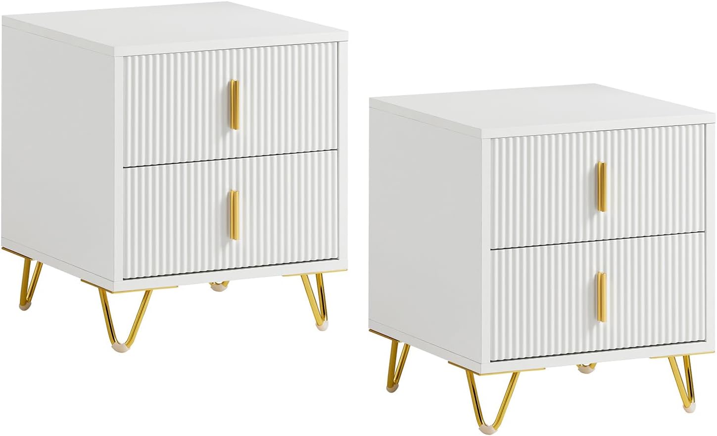 SoBuy FBT115-Wx2 table de chevet 2 pièces