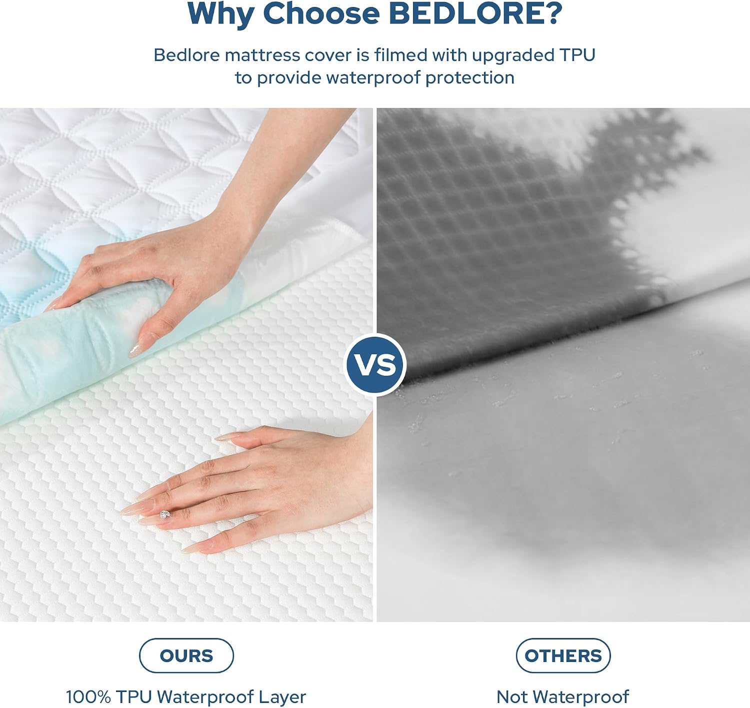 Thumbnail 2 de BEDLORE Single Mattress Protector Waterproof with Upgraded TPU Layer