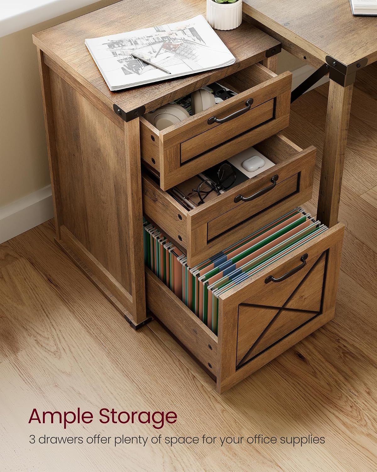 Detalle 2 de VASAGLE File Cabinet 3-Drawer
