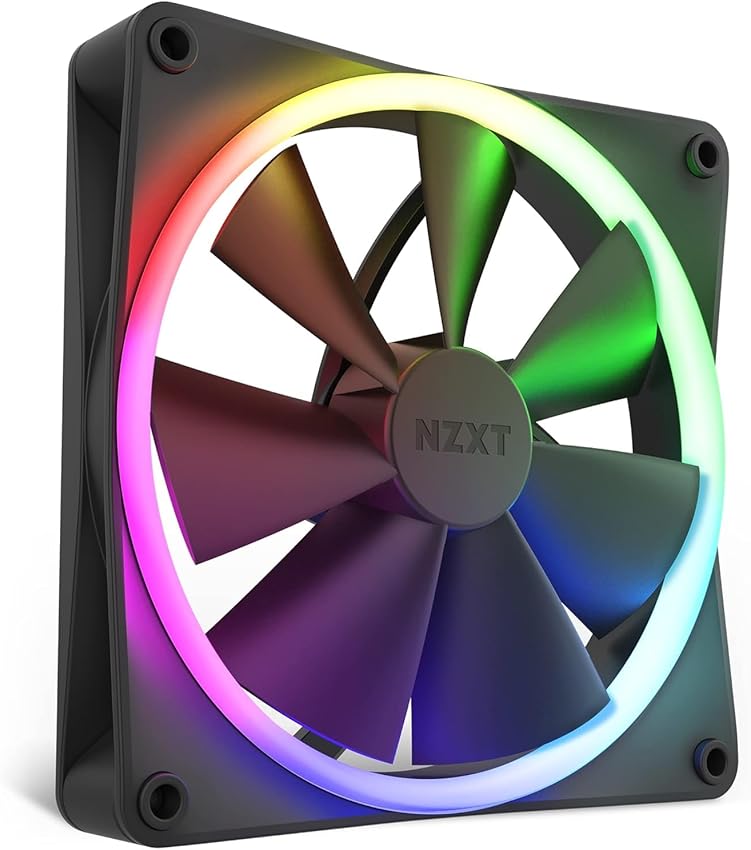 Detalle 2 de NZXT F140 Duo — ventiladores RGB 140 mm 🎛