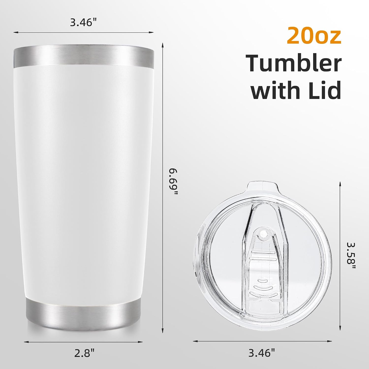 Thumbnail 4 de HZJSTSWQ Stainless Steel Tumbler, 20 oz