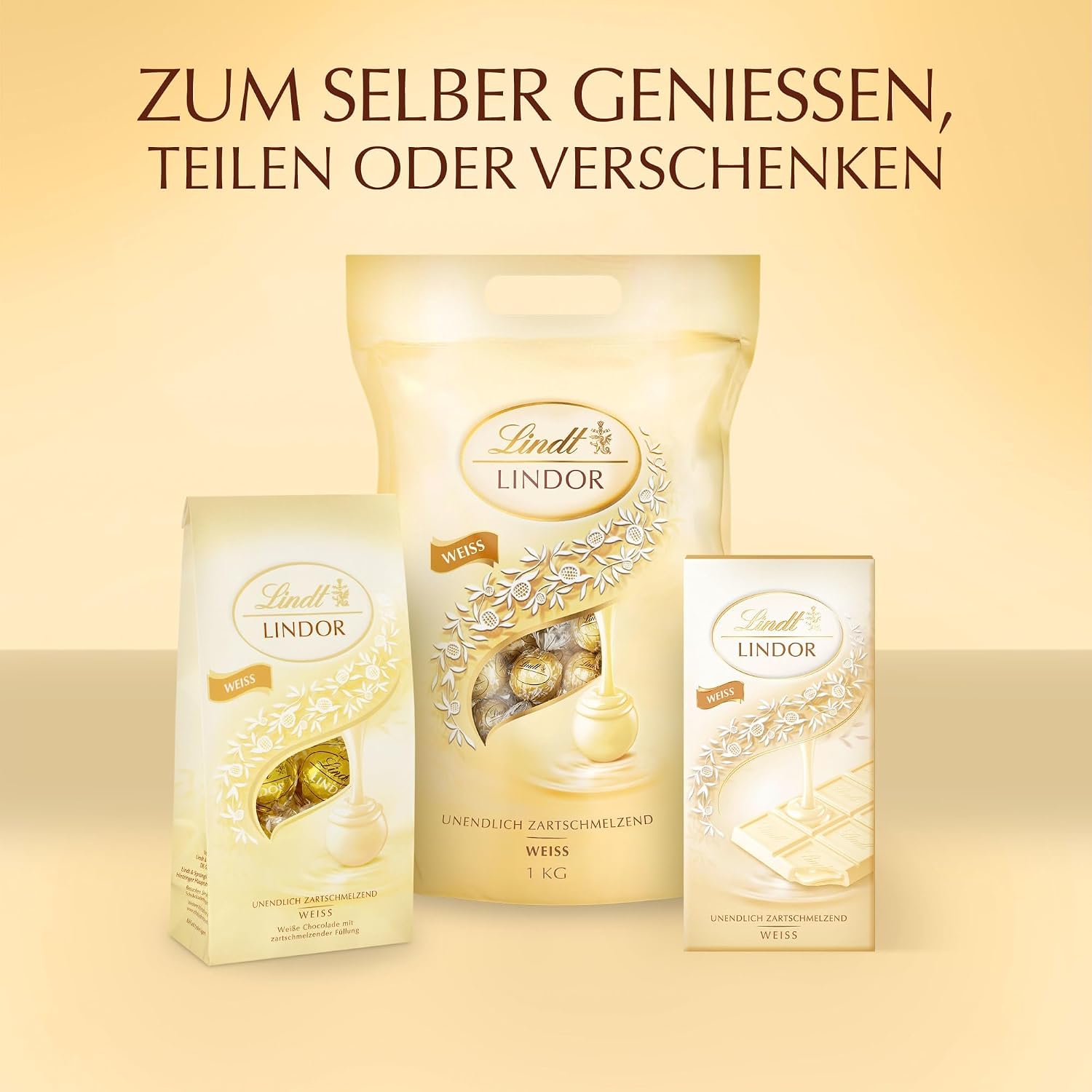 Thumbnail 6 de Lindt LINDOR weiße Schokoladenkugeln 1 kg 🍫