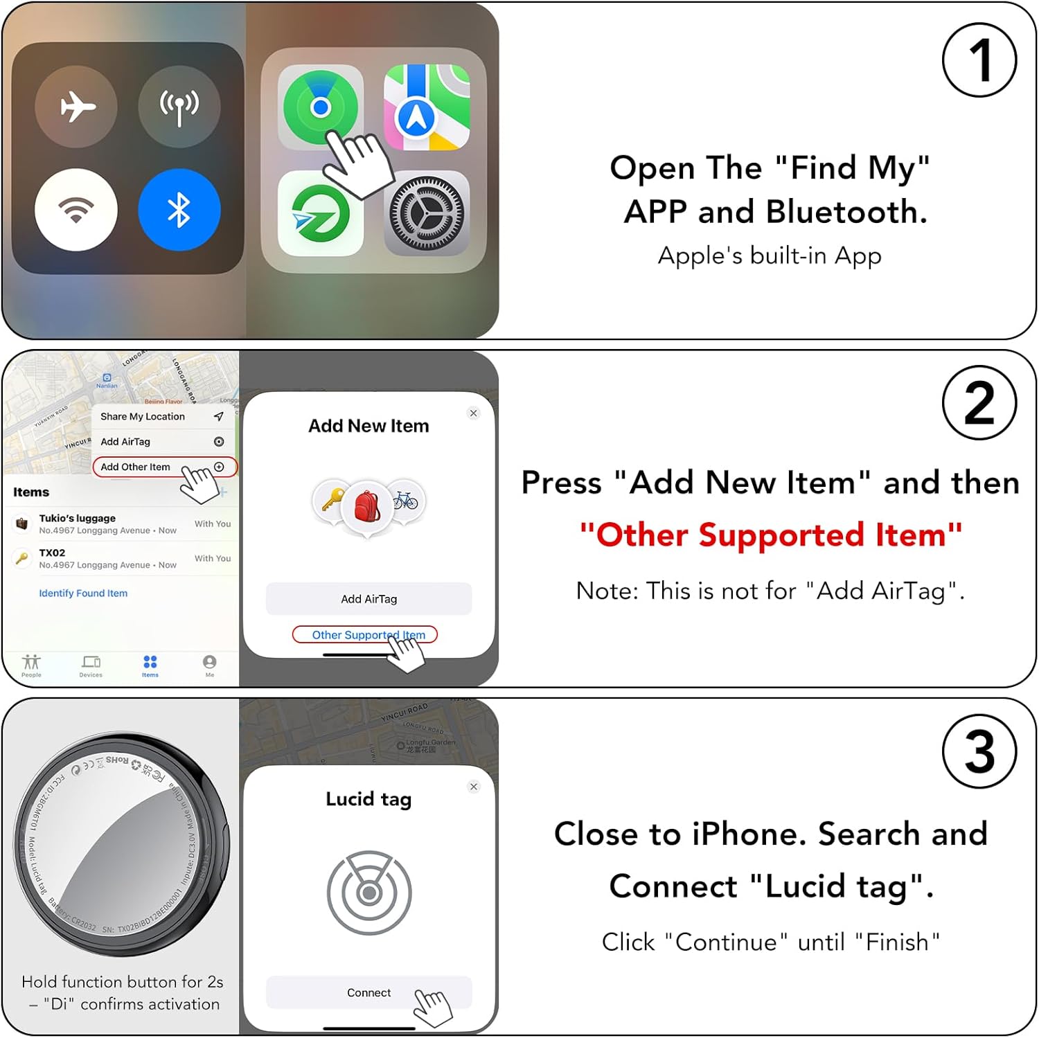 Thumbnail 6 de Tukio Air Tracker Tags 4-pack Bluetooth tracker
