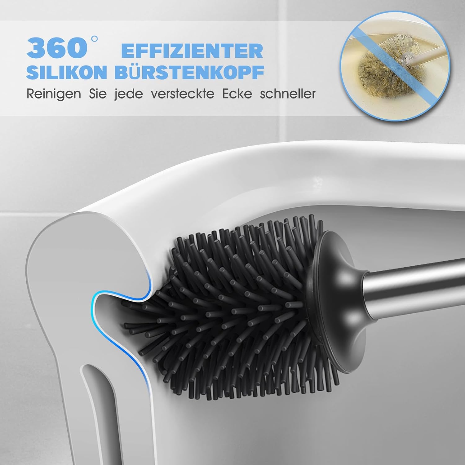Detalle 2 de HAMITOR Klobürste 42 cm Silikon für WC