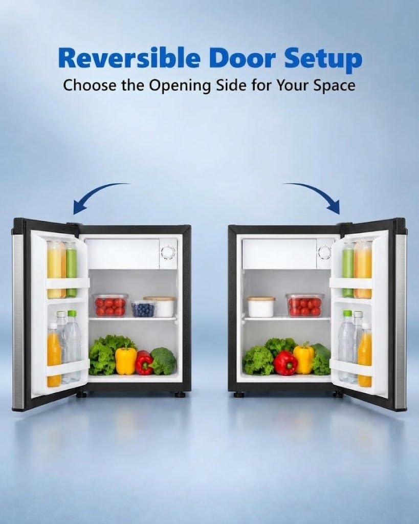 Detalle 2 de COWSAR BC-46B 1.6 Cu. Ft. Mini Fridge with Reversible Door