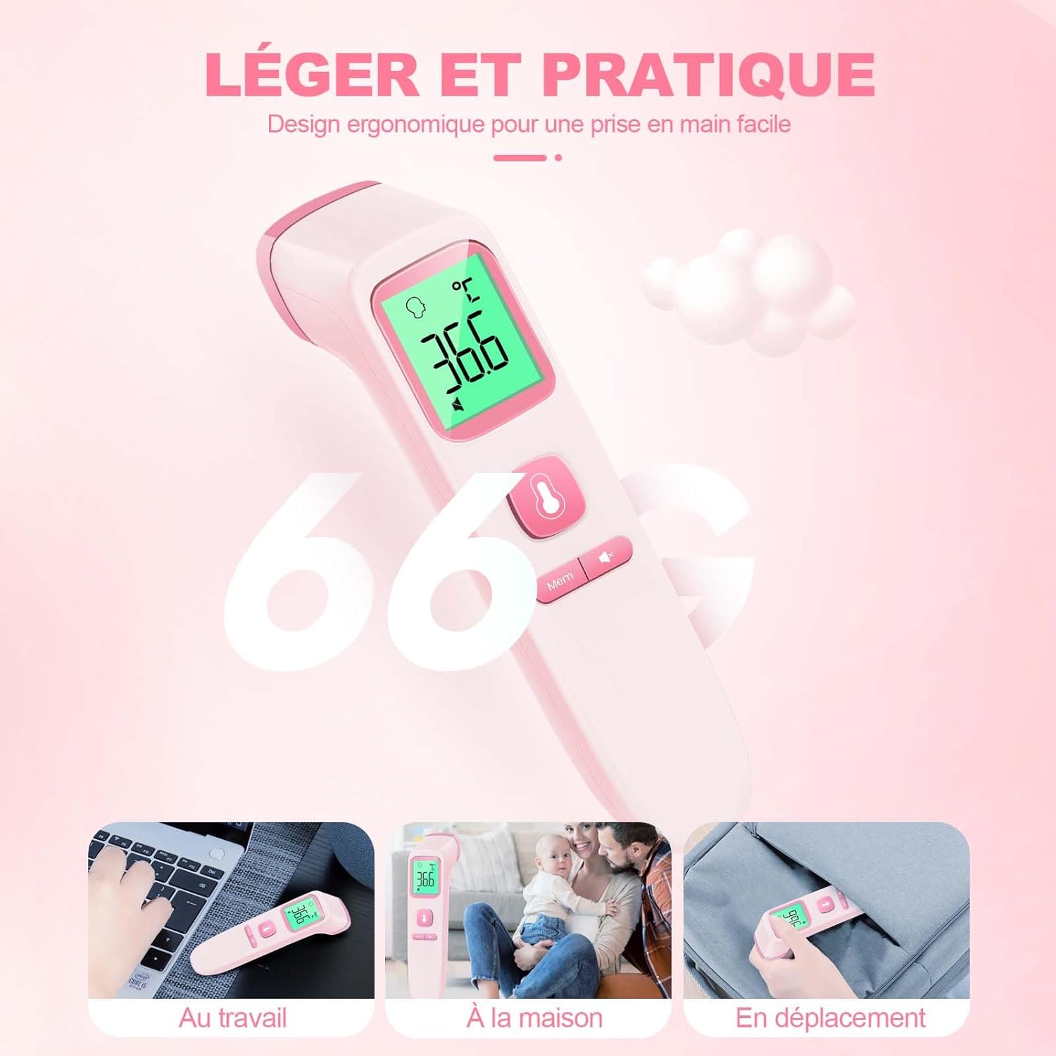 Thumbnail 5 de Viproud Thermomètre frontal sans contact