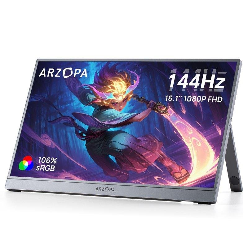 Thumbnail 3 de Monitor Arzopa Z1FC 16.1" FullHD 144Hz IPS portátil con HDR10 y altavoces integrados