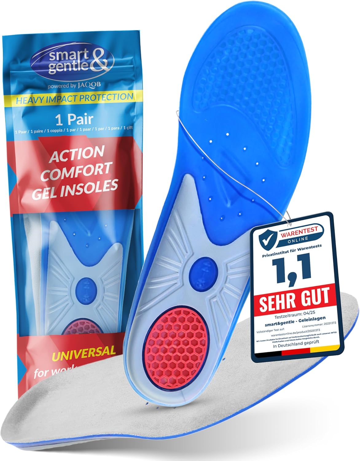 Detalle de smart&gentle Plantillas gel transpirables