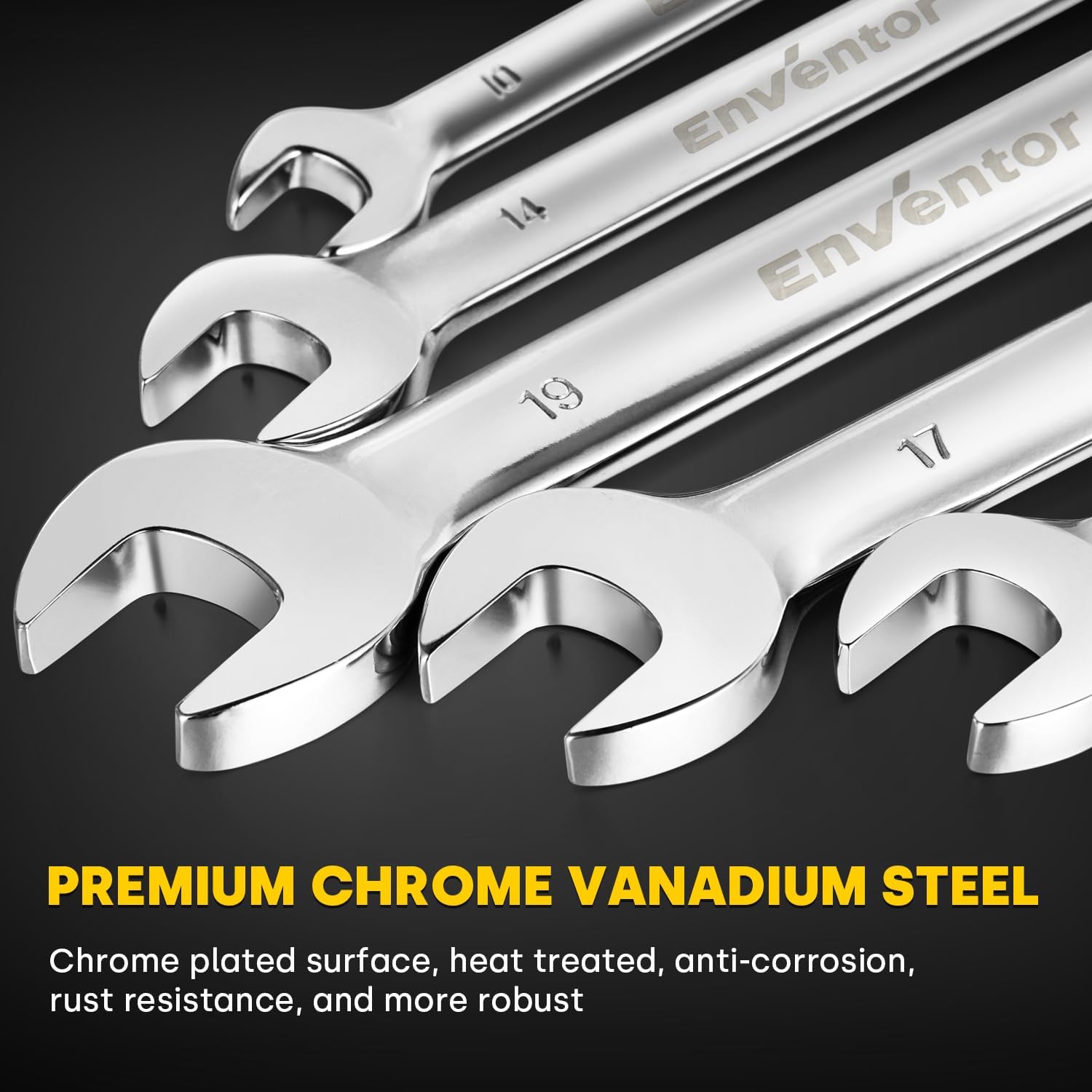 Thumbnail 4 de Enventor 14Pcs Flex-Head Ratchet Spanner Set