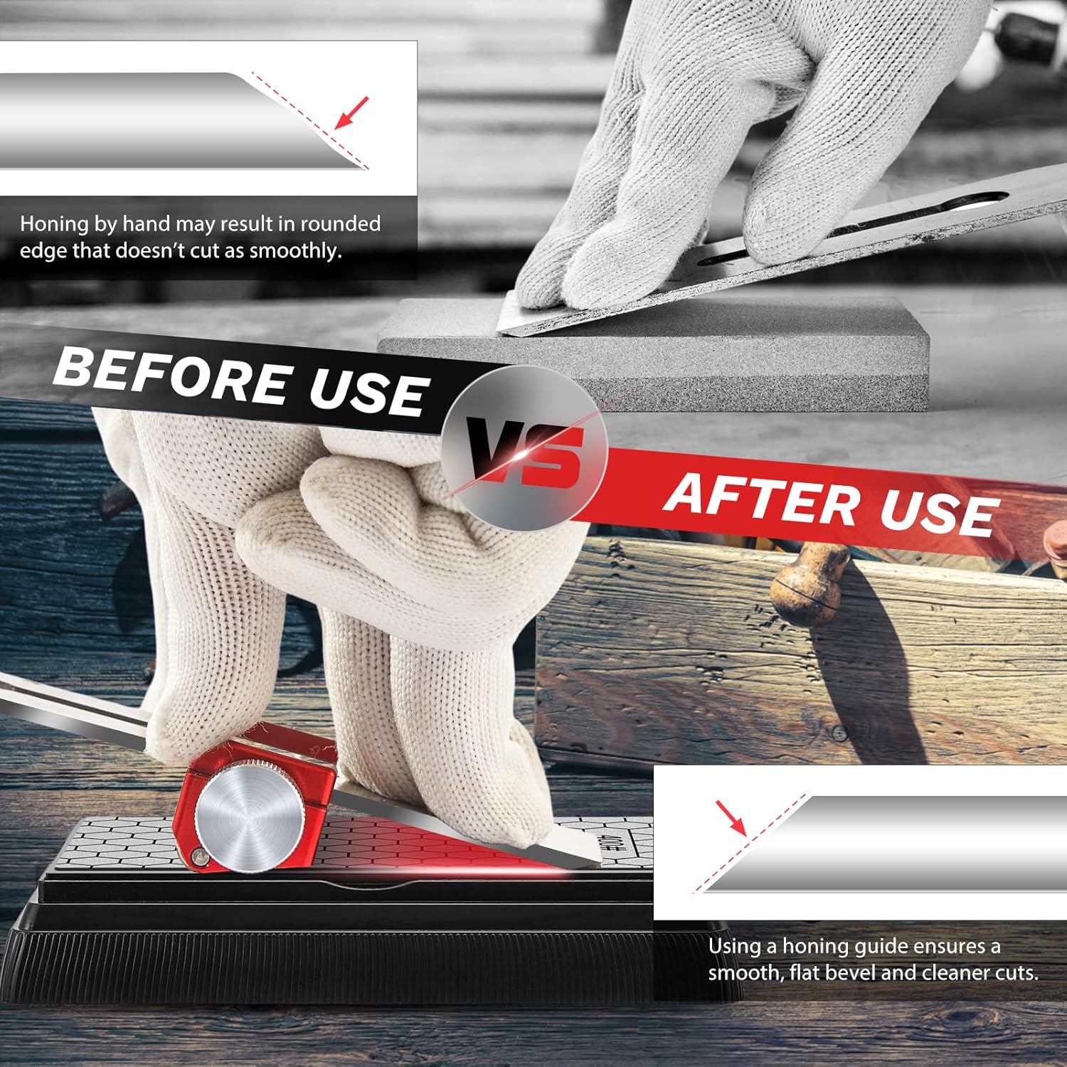 Thumbnail 5 de Saker Honing Guide with 400/1000 Grit Stone