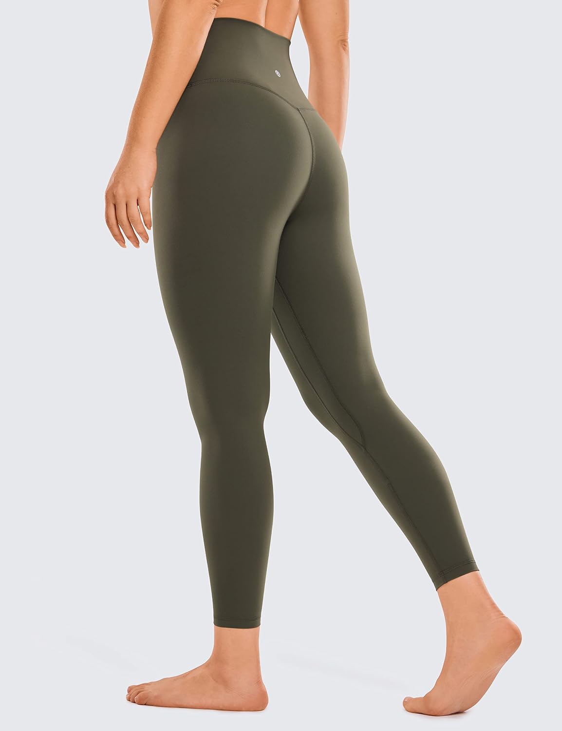 Detalle de CRZ YOGA Donne Brushed Naked Feeling – Leggings 7/8 da allenamento opaco