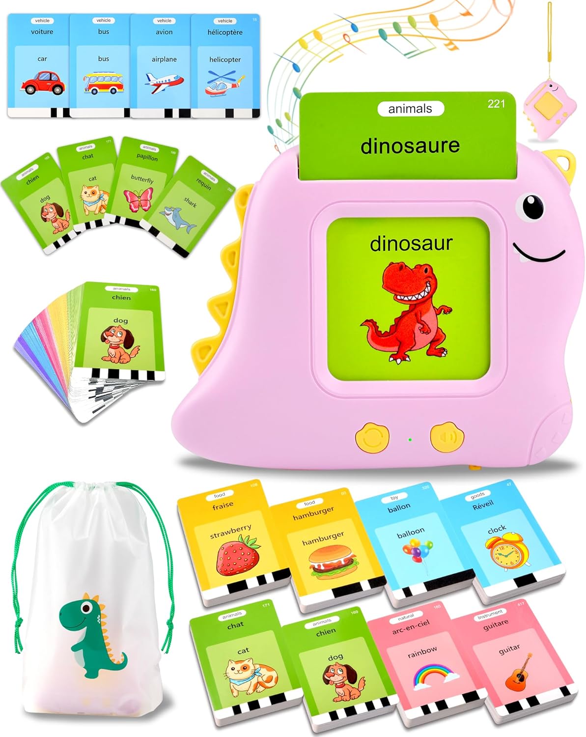 510 Mots Carte Flash Parlante Français