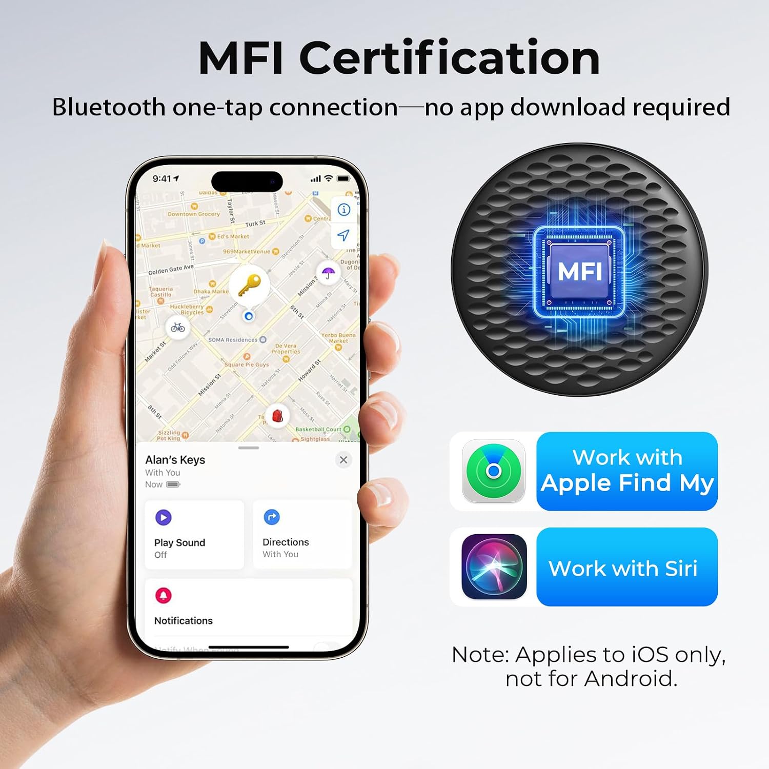 Detalle 2 de Air Tracker Tags 4-Pack Bluetooth Tracker for Apple Find My