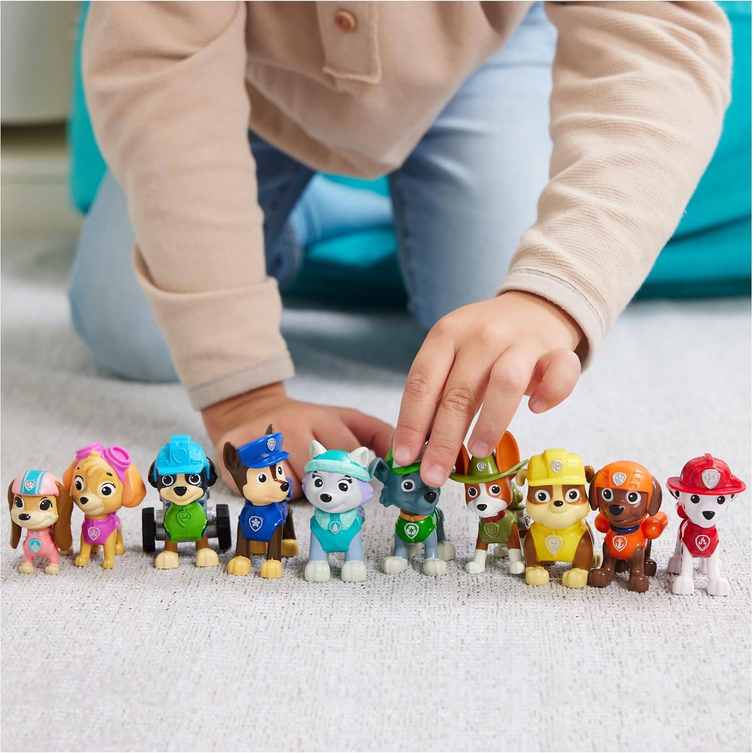Thumbnail 4 de PAW PATROL Action Pups Geschenkset – 10 Sammelfiguren mit Uniform & Werkzeugen