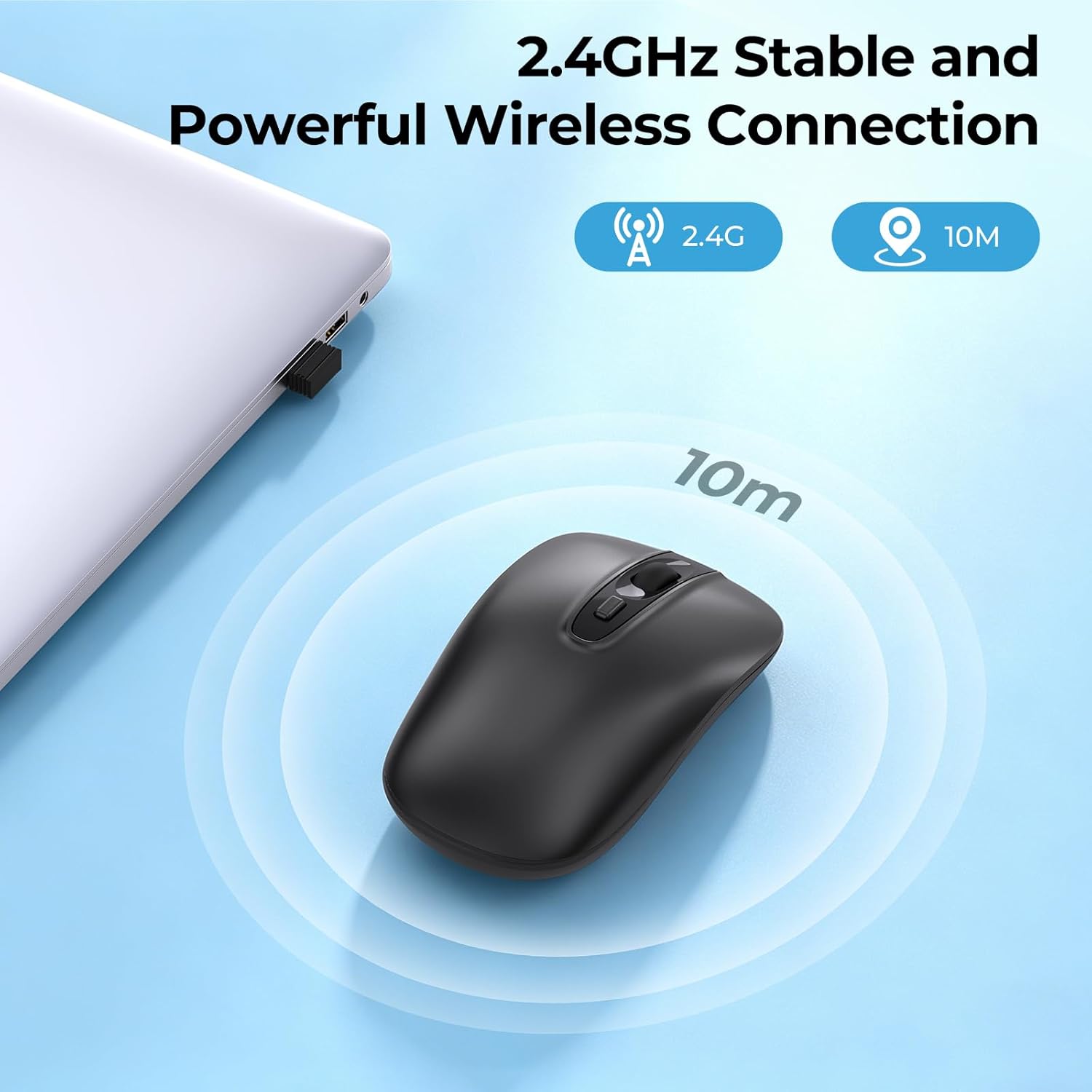 Thumbnail 3 de Wireless Mouse 2.4G Slim Portable 1600 DPI