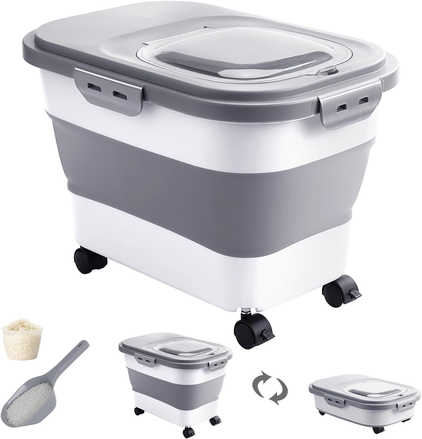 Detalle de DDMOMMY Rice Storage Container 20-30 lbs ๐