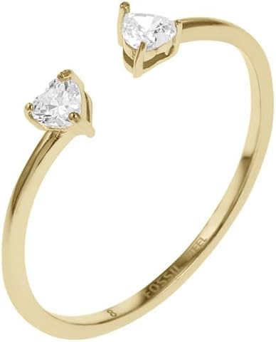 Thumbnail 4 de Fossil Damen Ringe aus Edelstahl (offen) in Gold – poliertes Finish