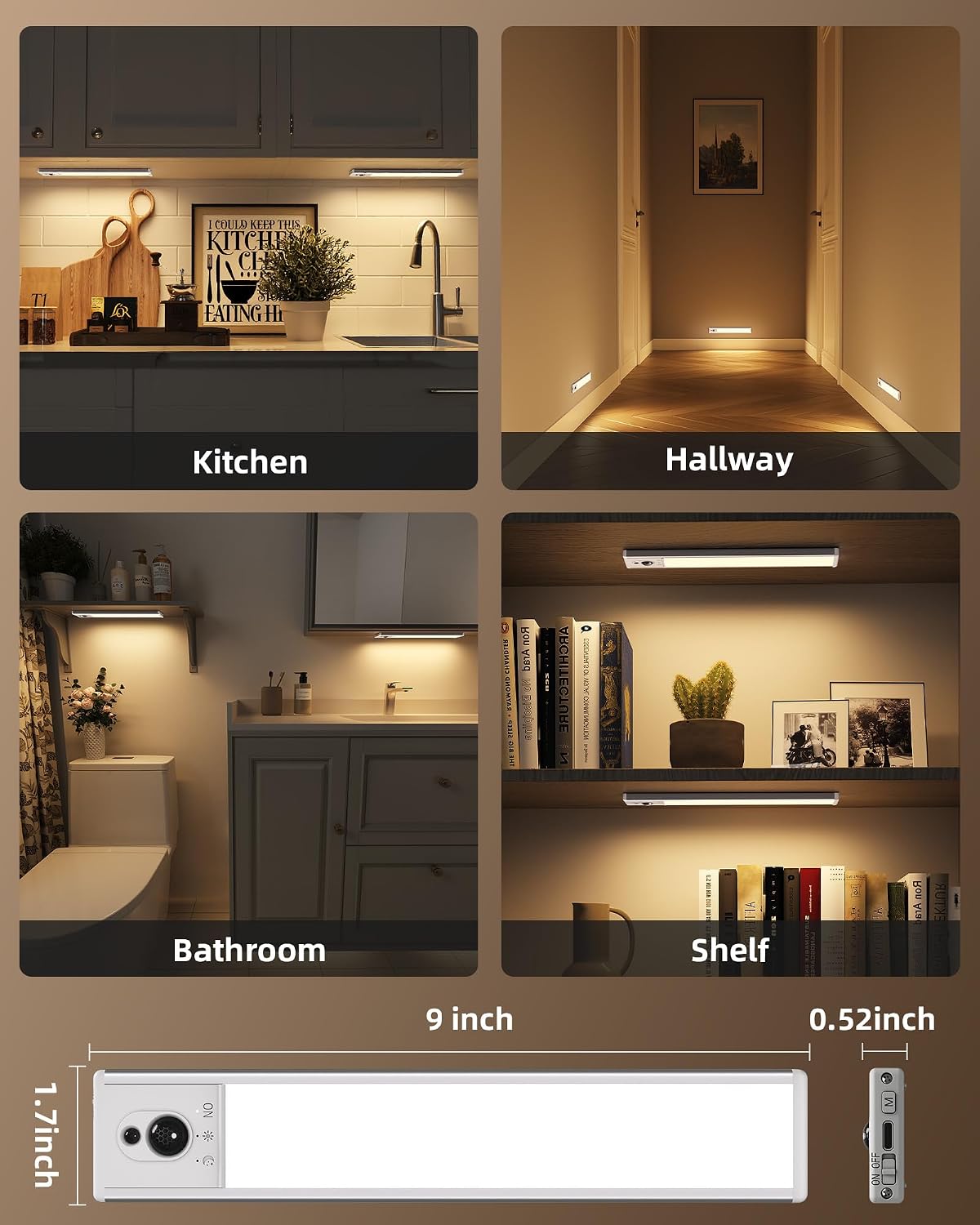 Thumbnail 6 de EZVALO Under Cabinet Lights 5‑pack 3500K