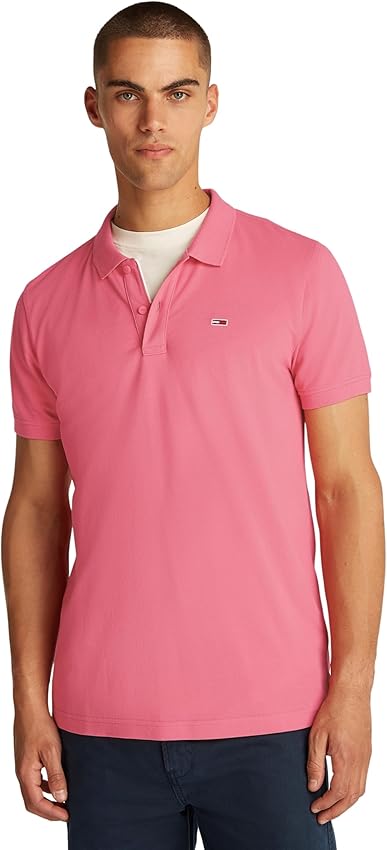 Thumbnail 5 de Tommy Jeans TJM Slim Placket Polo DM0DM20676 M verde oscuro