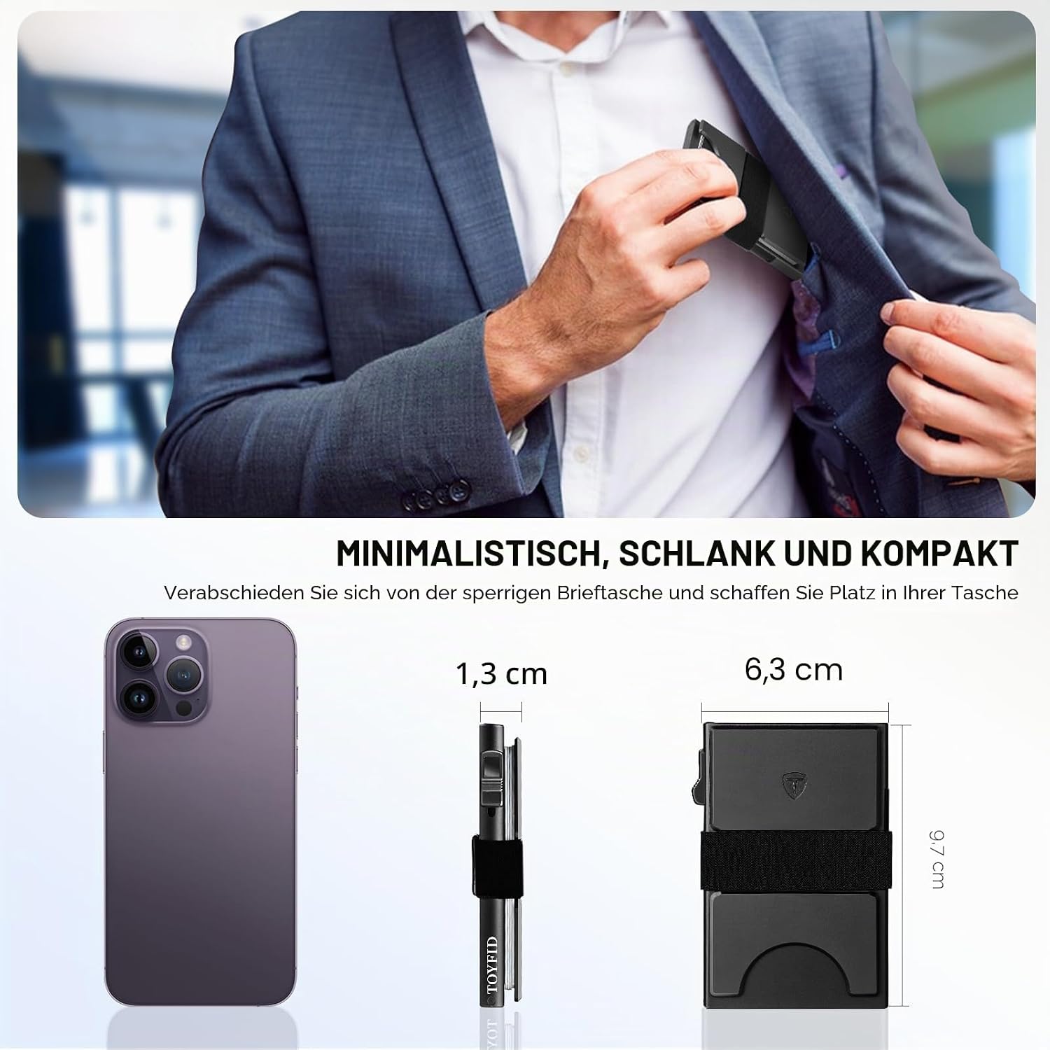 Thumbnail 6 de TOYFID Kartenhalter 12 Karten RFID Blocker