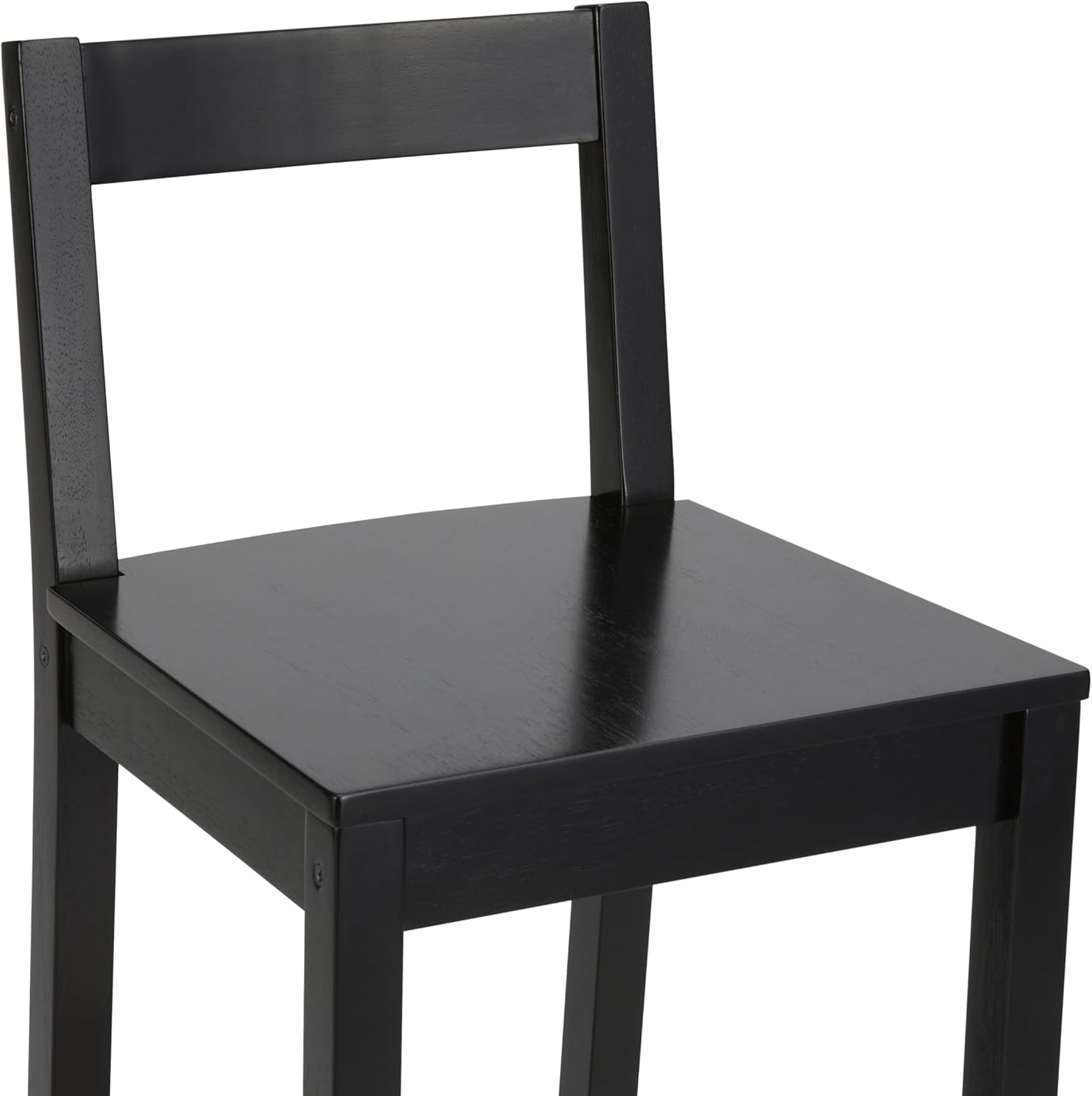 Thumbnail 4 de Amazon Basics Taburetes de madera negra con respaldo, 88 cm