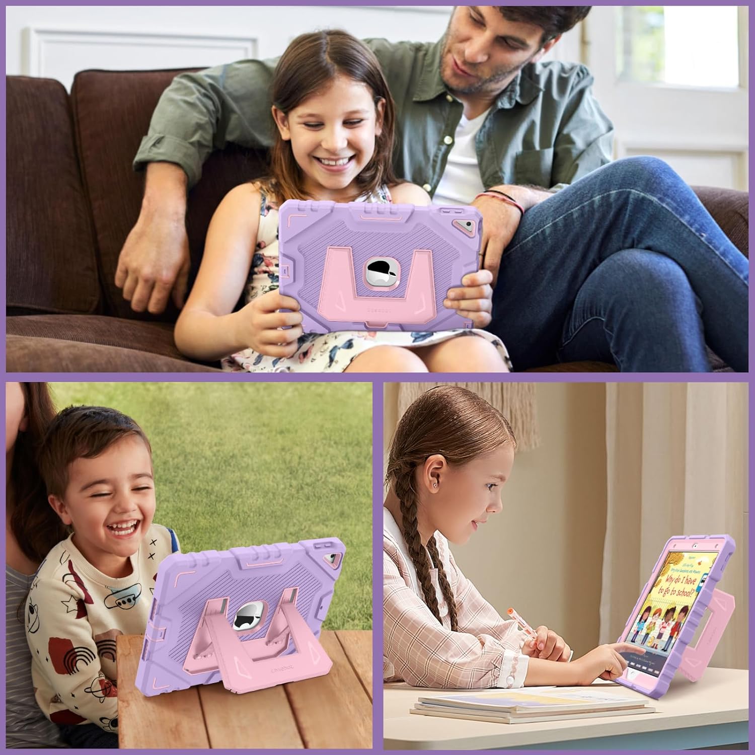 Thumbnail 6 de FINTIE Kids Case for iPad 10.2 inch, Purple