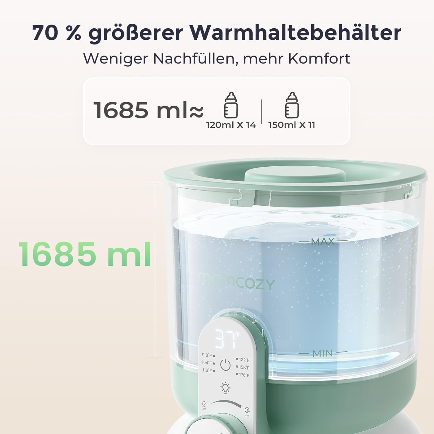 Thumbnail 2 de Momcozy Flaschenzubereiter Baby 1,69 Liter