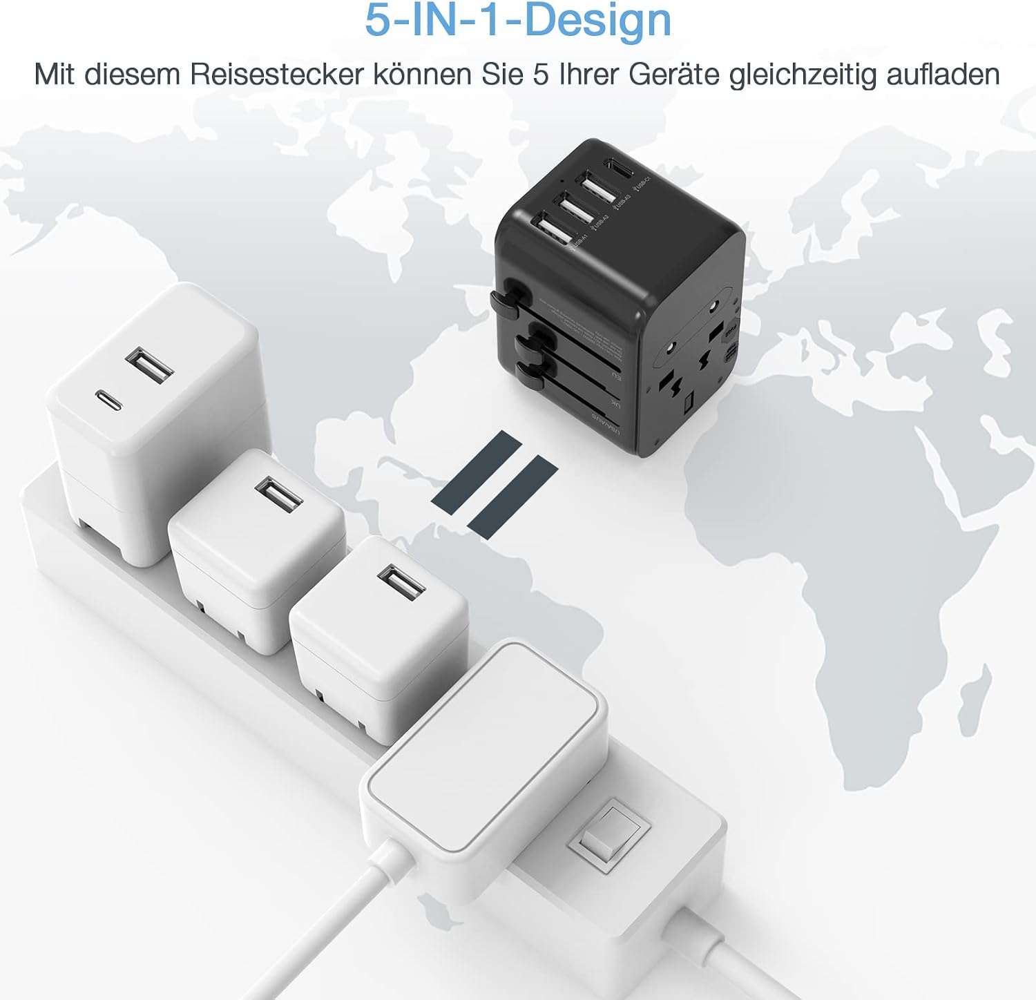Thumbnail 1 de TESSAN Adaptador Universal USB C
