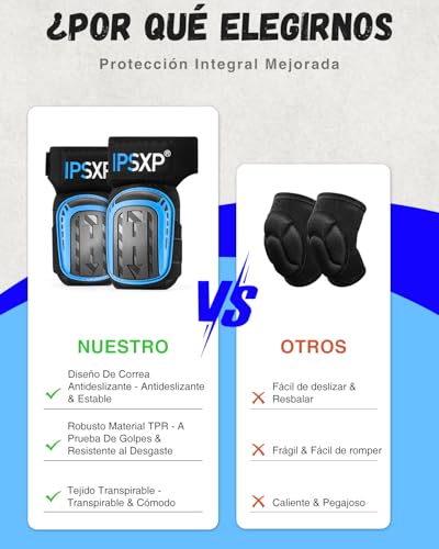 Thumbnail 4 de IPSXP Ginocchiere professionali da lavoro con doppio cuscino in gel 🦺