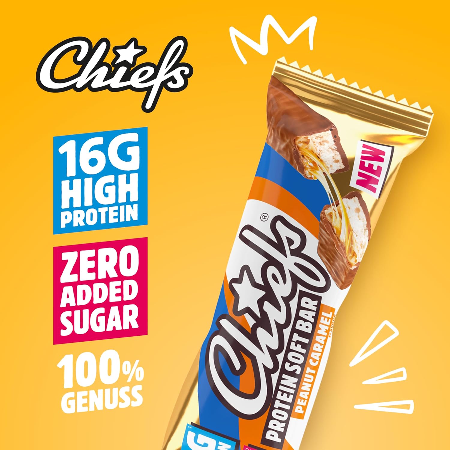 Detalle de CHIEFS Soft Protein Riegel 15er Box