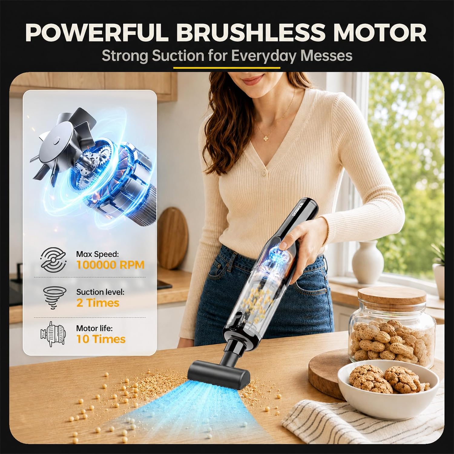 Detalle de dormzie Handheld Vacuum, 1.3 lb