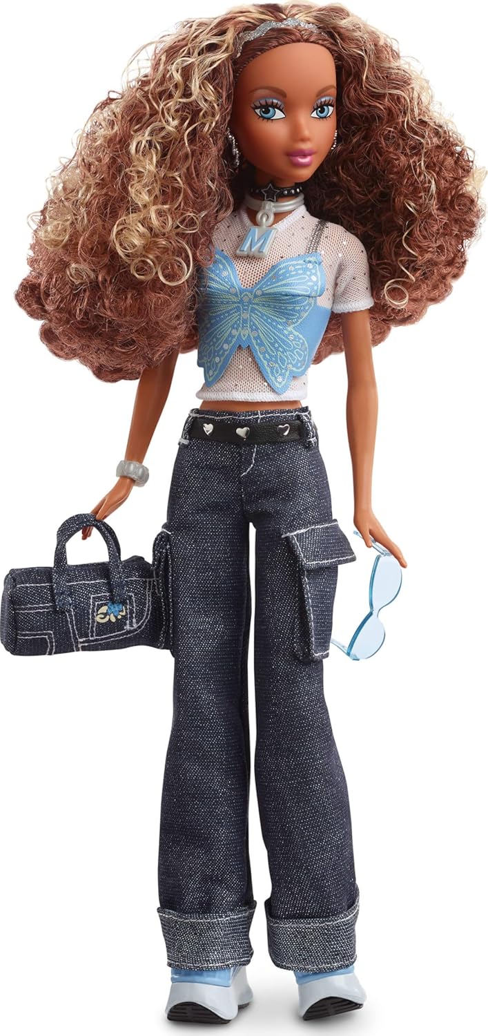 Thumbnail 1 de Barbie Signature My Scene Madison Puppe mit Schmetterlings-Top, Cargo-Jeans und Accessoires (HYC18)