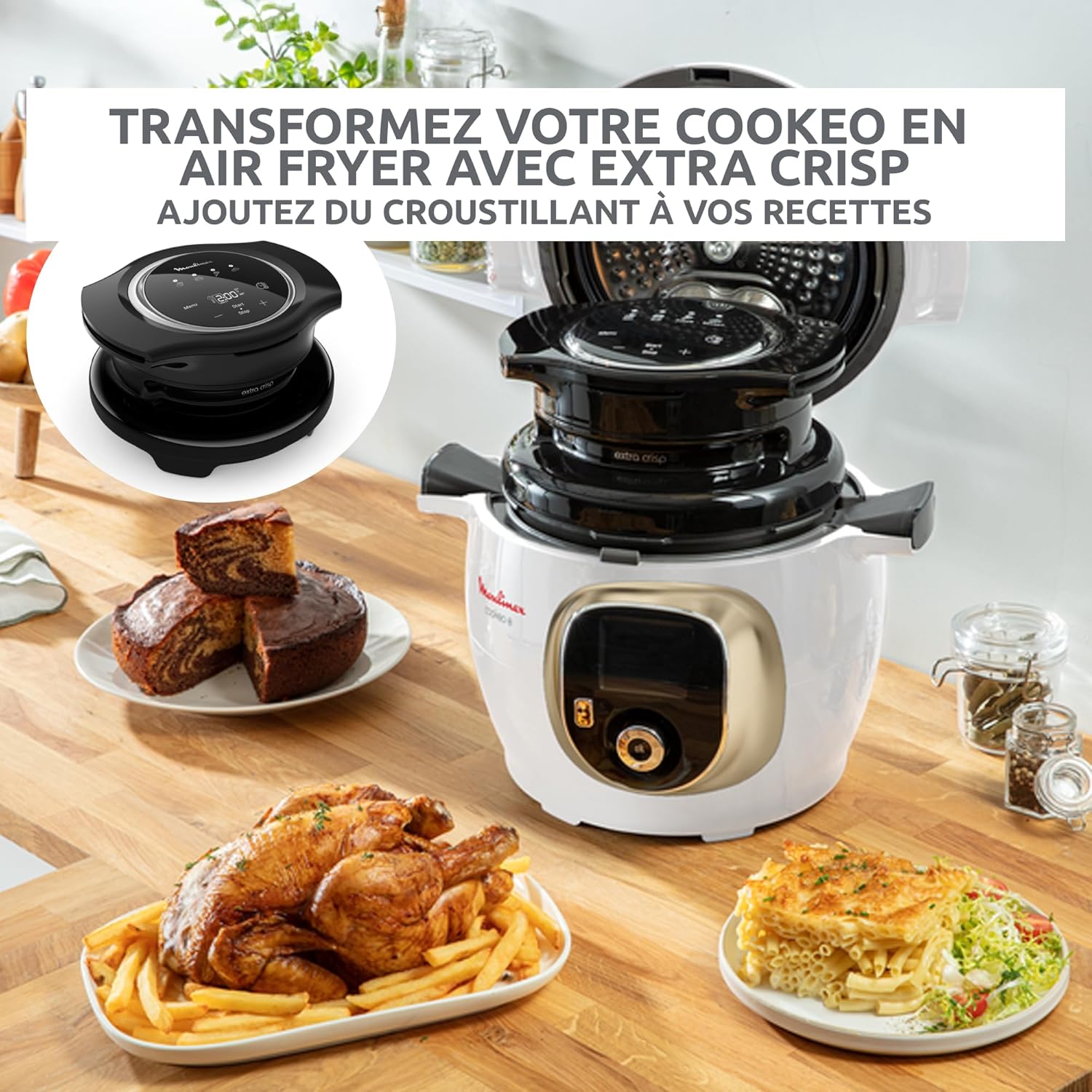 Thumbnail 6 de Moulinex Cookeo Multicuiseur intelligent 6L CE854110 – 80 recettes intégrées, cuisson sans surveillance