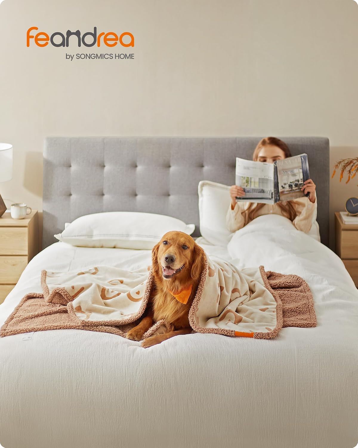 Detalle 2 de Feandrea Coperta Impermeabile per Cani XXL 203x152 cm