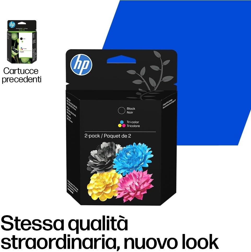 Detalle de HP 302/304 Nero e Tricromia B82L1AE – Confezione da 2 Cartucce compatibile con serie DeskJet/OfficeJet