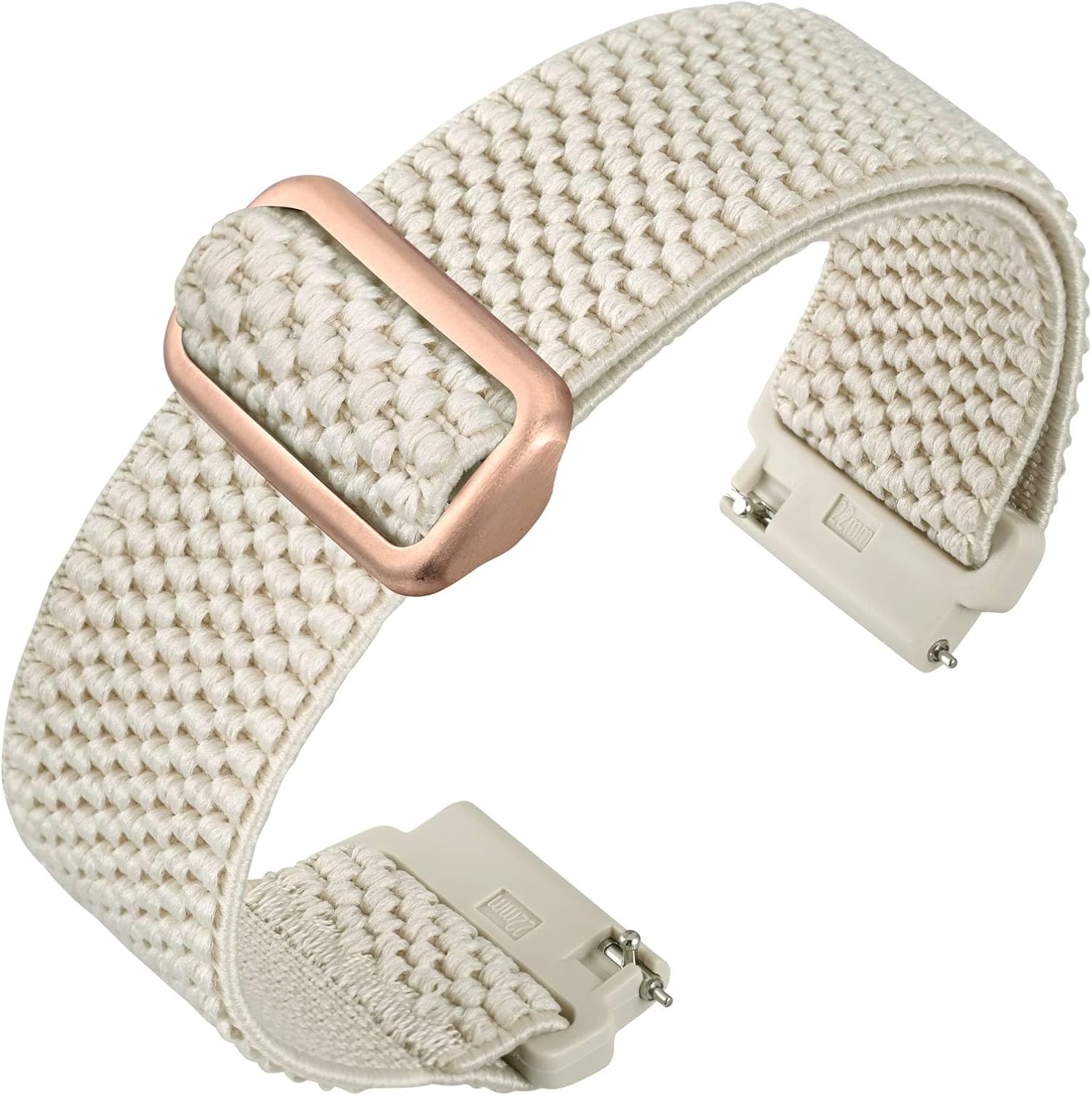 Detalle de ANNEFIT Elastische Nylon-Uhrenarmbänder 16–24 mm – Schnellverschluss, verstellbar